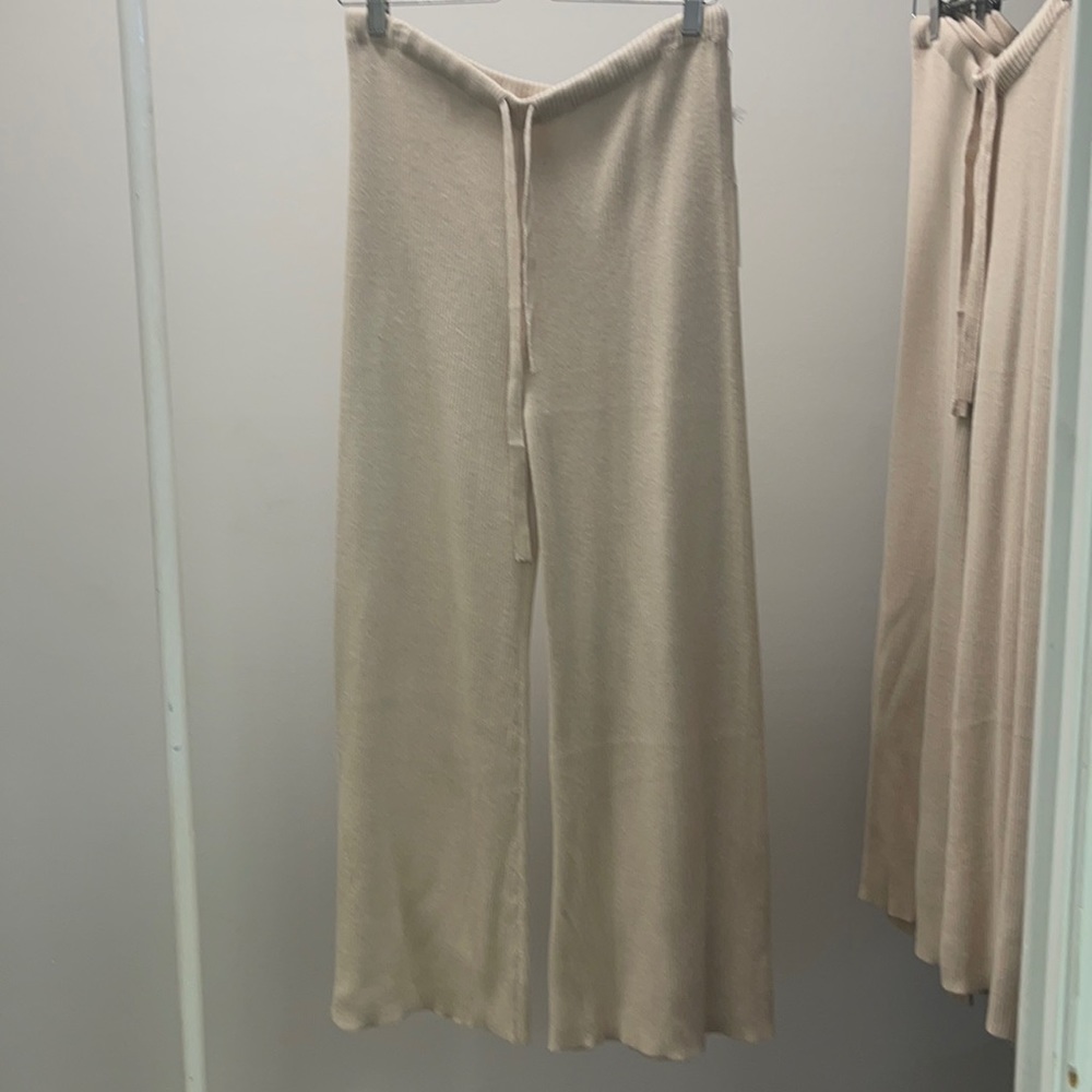 Ribbed knit pants